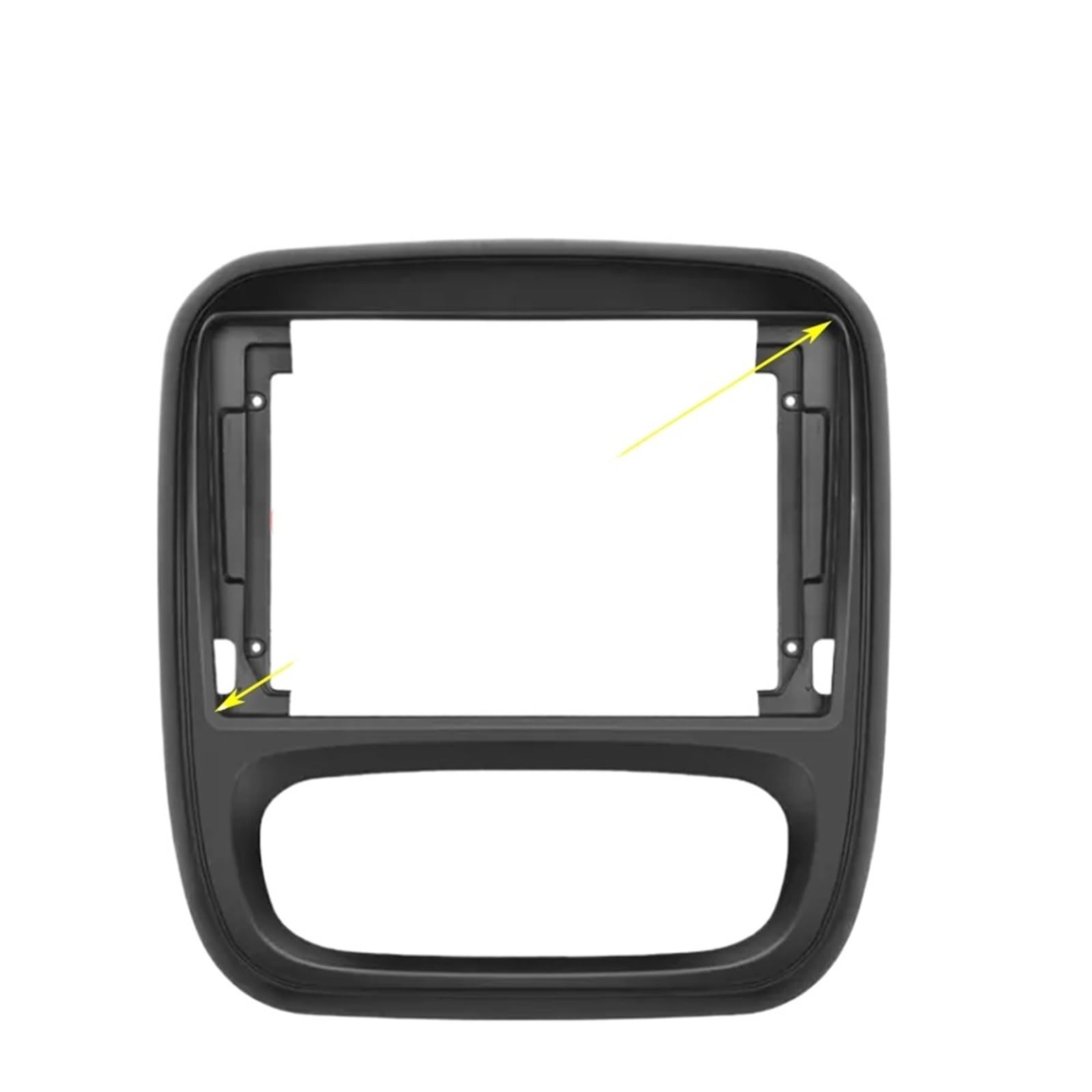 Autoradiorahmen Car Audio 9-Zoll-Großbild-DVD-Blende-Rahmen-Adapter/passend for Renault Trafic Opel Vivaro 2Din Dash-Installations-Panel-Rahmen-Set Autosoundsystemrahmen(Only frame) von CarFitEssentials