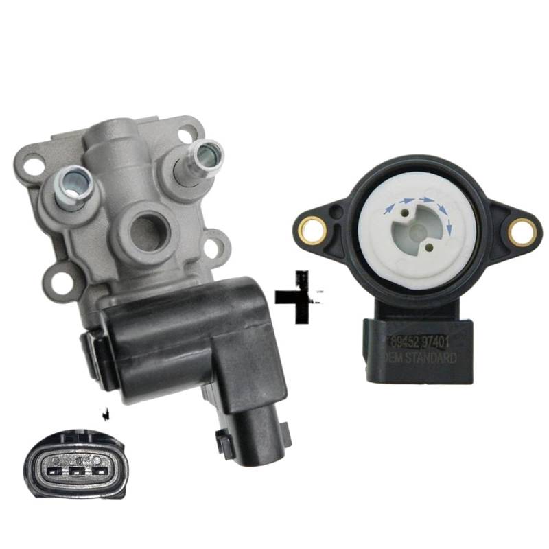 Leerlaufregelventil/Passend for Toyota Avanza Cami Duet Passo bB Soluna Vios Rush Leerlaufluftregelventil und Drosselklappensensor 89452-97401 22270-97401 Leerlaufluftregelventil von CarFitEssentials