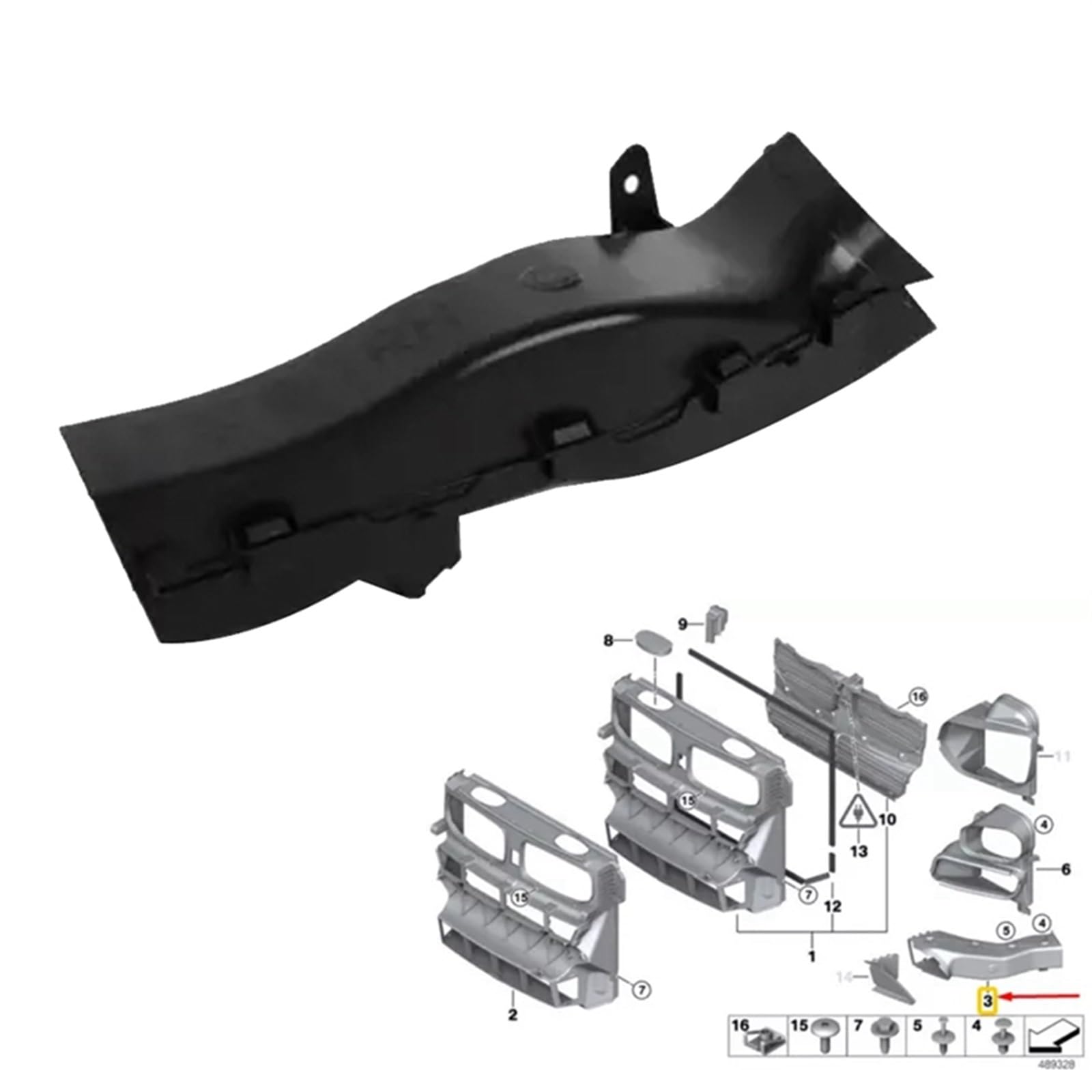 Luftansaugrohr Auto Vorne Rechts Bremse Vent Kanal Lufteinlass Schlauch 51747158380 /Fit for BMW X5 E70 2007-2013 Autoeinlassrohr Auto von CarFitEssentials