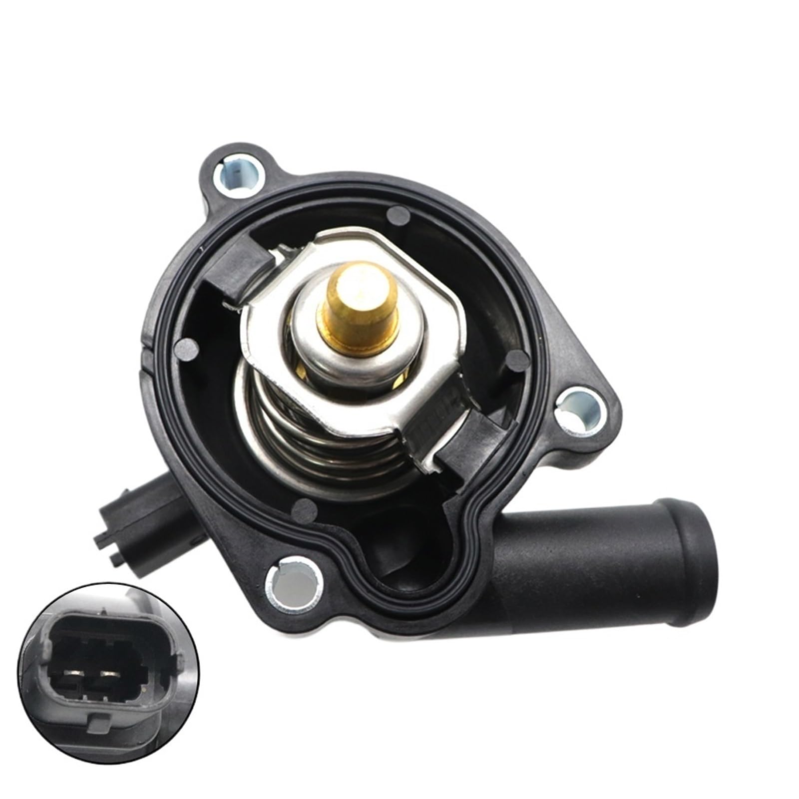 Thermostat 55579010 Auto Motor Kühlung Thermostat Gehäuse/Fit for Chevrolet Aveo Cruze Orlando Trax Opel Astra J Buick Encore 1,4 T 55593034 Kühlmittel Thermostat von CarFitEssentials