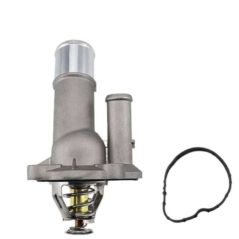 Thermostat Aluminium-Motor-Thermostatgehäuse, Wasserrohr, passend for Mazda 3 5 MX-5 Ford Focus LFDE LF70-15-170 LF7015170 4M5G-8575-FC 30731313 Kühlmittel Thermostat von CarFitEssentials