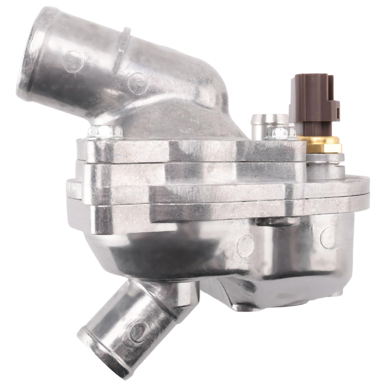 Thermostat Aluminium-Thermostatgehäuse/Passend for Ford Explorer 4.0L V6 Abdeckung 2L2Z8575AA 2005–2010 mit Sensoren for Mountaineer Kühlmittel Thermostat von CarFitEssentials