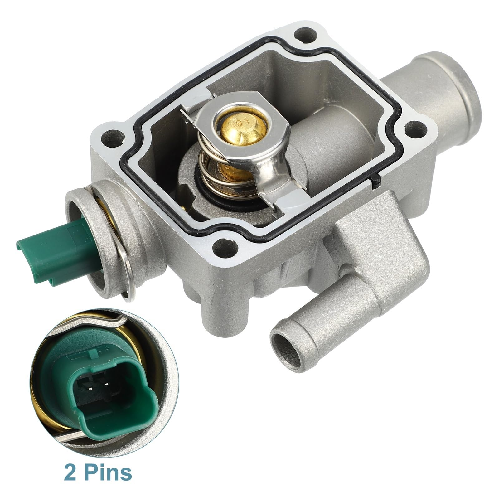 Thermostat Auto Motor Kühlmittel Thermostat Gehäuse Montage Teile 1336Z0 /Fit for Peugeot 206 2003-2009 Auto Ersatz Zubehör Kühlmittel Thermostat von CarFitEssentials