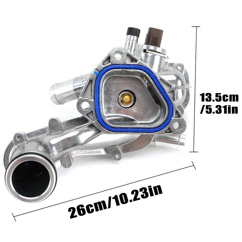 Thermostat Auto-Motor-Upgrade, Aluminium-Thermostatgehäuse/passend for Mini Cooper 1,6 l 2007–2013, Ersatz-Autozubehör, 11537534521 Teile Kühlmittel Thermostat von CarFitEssentials