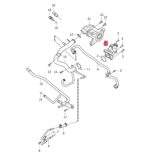 Thermostat Automotor-Kühlmittel-Thermostatgehäuse 31293912 31474989 31686560 / Passend for Volvo S60 S80 S90 V40 V70 V90 XC40 XC60 XC70 XC90 Kühlmittel Thermostat von CarFitEssentials