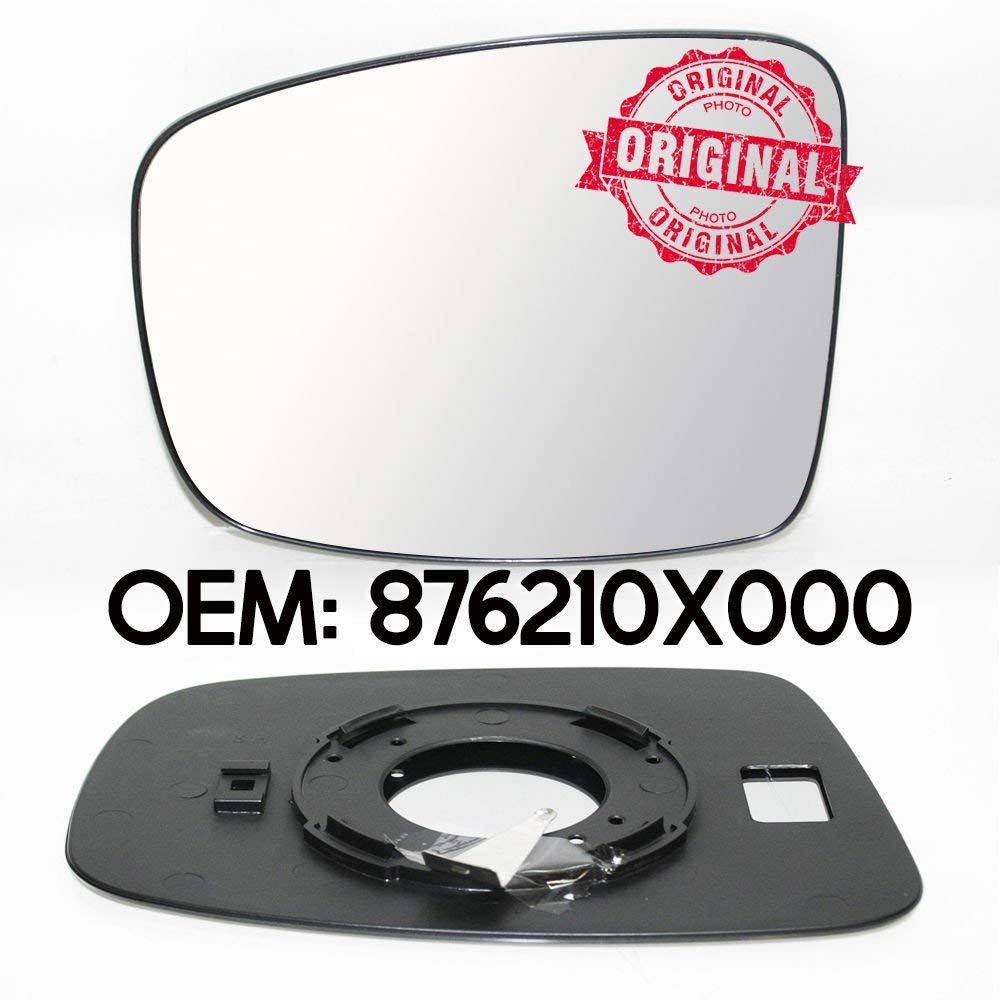 Aussenspiegel Ersatzspiegel Spiegelglas Spiegel Seitenspiegel Glas Links Fahrerseite Kompatibel mit Hyundai OEM 876210X000 876110X000 von CarJoy