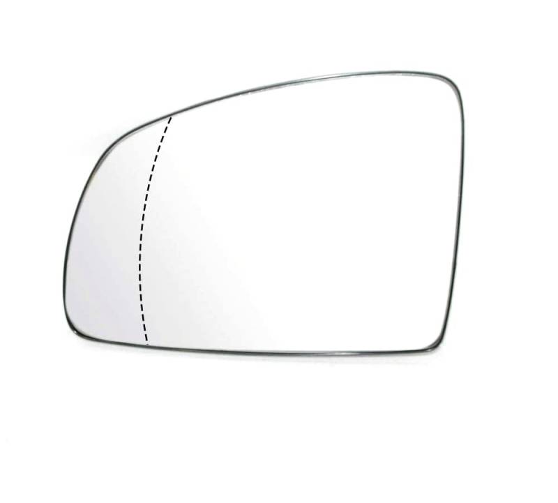 Spiegelglas fur Linke Seitenfugel Weitwinkel beheizt Kompatibel Mit Opel OEM 6428777 13148962 von CarJoy