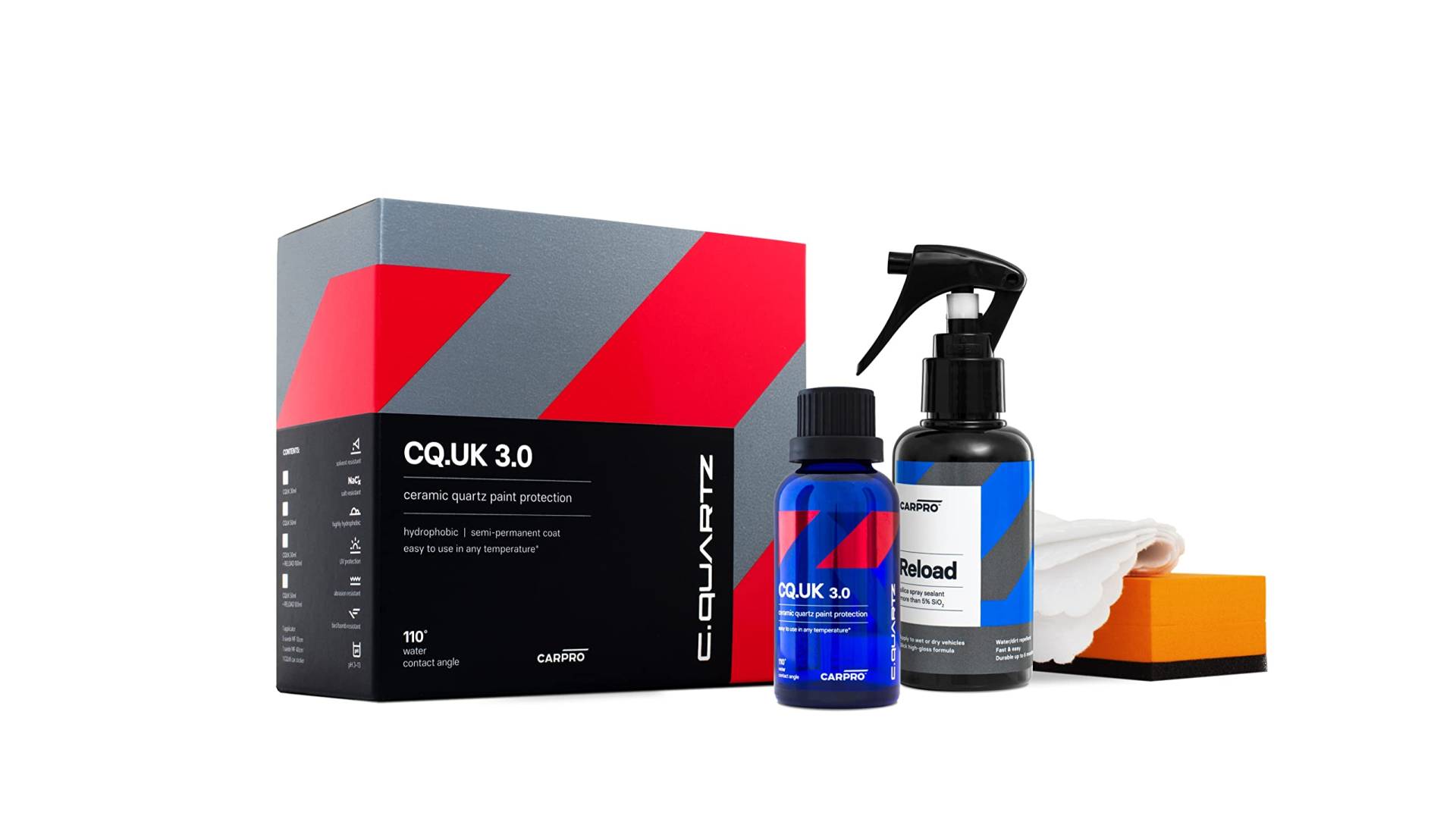 CarPro Cquartz UK-Edition Ceramic Paint Protection Kit Pack/Versiegelung von Partschoice