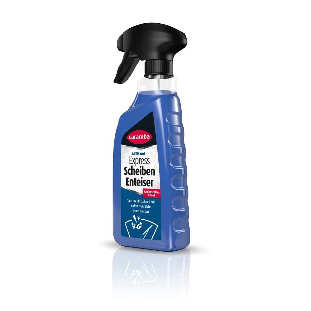 Caramba Express Scheiben Enteiser Trigger, Eisentfernerspray für Autoscheiben im Winter, Antifrost und Klarsicht, Antibeschlag, ohne Kratzen, 500 ml von Caramba