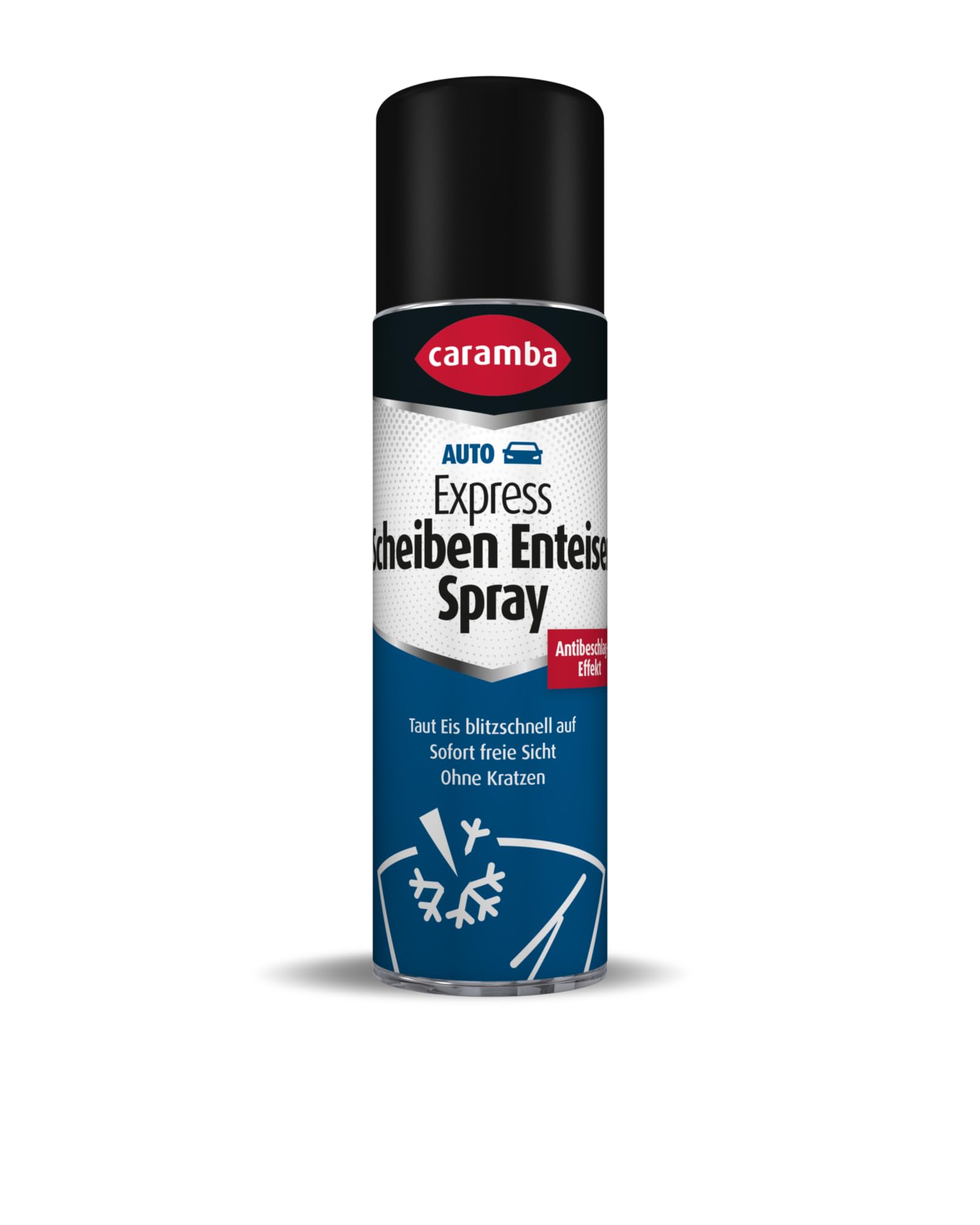 Caramba Express Scheiben Enteiser Spray, Eisentfernerspray für Autoscheiben im Winter, Antifrost und Klarsicht, Antibeschlag, ohne Kratzen, 500 ml von Caramba