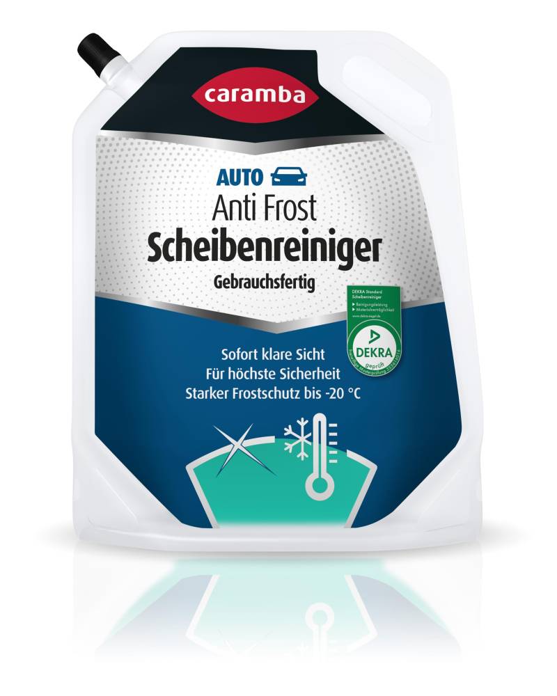 Caramba Anti Frost Scheibenreiniger Gebrauchsfertig, für die Auto-Scheibenwaschanlage, Frostschutz bis -20 °C, Verhindert Wiedervereisung, 3 l von Caramba