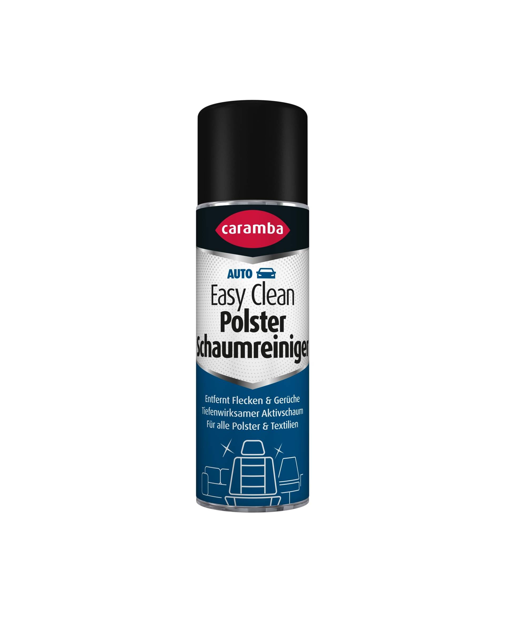 Caramba Easy Clean Polster Schaumreiniger (300 ml) – Reinigungsmittel für Textilpolster aller Art – Polsterreiniger gegen Nikotin, Fett, Rückstände und unangenehme Gerüche im Auto und Haushalt von Caramba