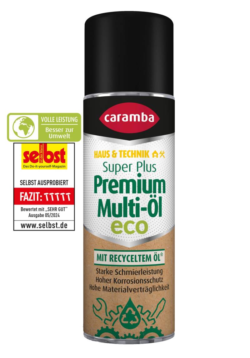 Caramba Super Plus Premium Multi-Öl Eco (300 ml) – Ölspray mit starker Schmierleistung für hohen Korrosions- und Verschleißschutz – Besser für die Umwelt mit 25% recycelten Inhaltsstoffen* von Caramba