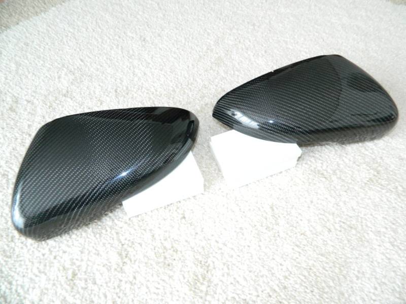 Carbon Spiegelkappen Spiegel Mirror Replacements Cover passend für Golf 6 GTI R20 GTD von Carbonveredelung