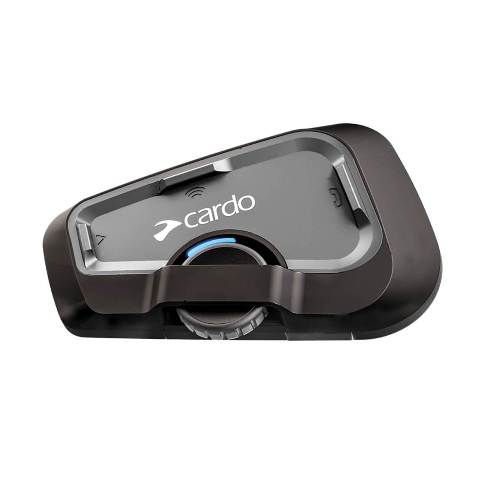 CARDO, kostenloses Motorrad-Gegensprechanlagen-Kit Bluetooth Freecom 4X Solo, Einzelpackung, black von Cardo