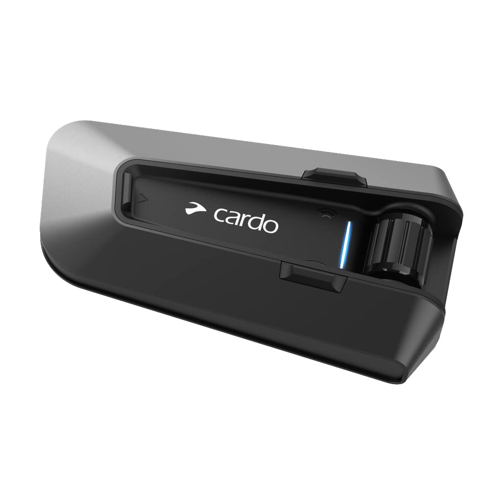 Cardo PACKTALK Edge Motorrad Bluetooth Kommunikationssystem Headset Gegensprechanlage – Einzelpackung Black von Cardo