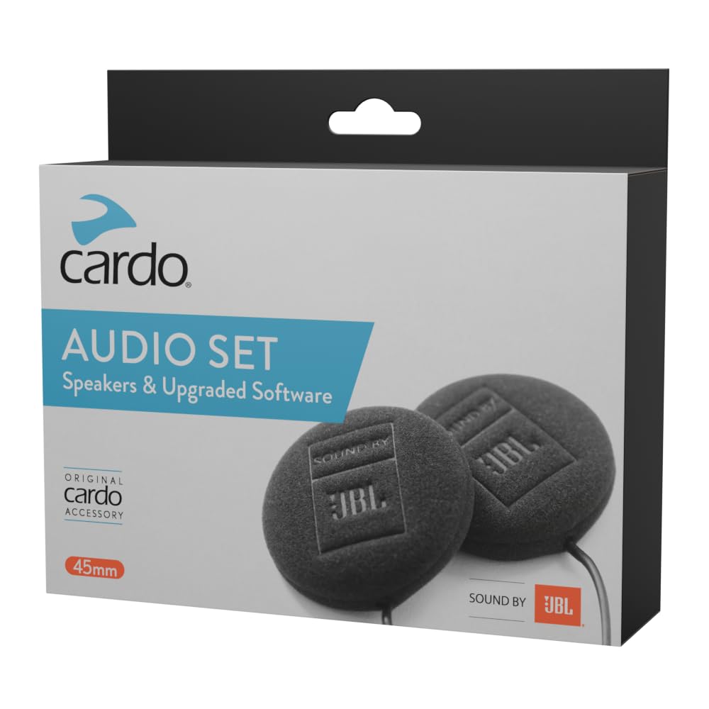 CARDO, 45 MM JBL Dual HD-Kopfhörer-Audio-Kit für Gegensprechanlage, Noir von Cardo