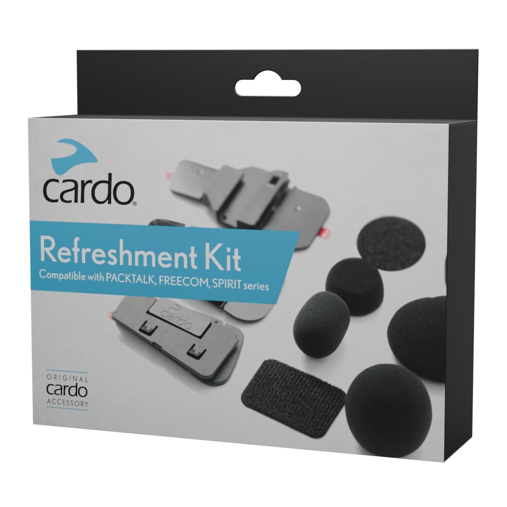 Cardo Unisex – Erwachsene Refreshment KIT for PACKTALK/FREECOM X/Spirit Series Sporthelm, schwarz, One Size von Cardo