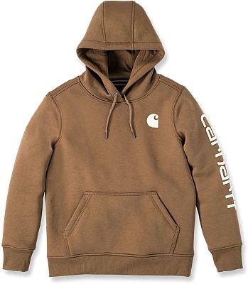 Carhartt Clarksburg Logo, Kapuzenpullover Damen - Braun/Weiß - S von Carhartt