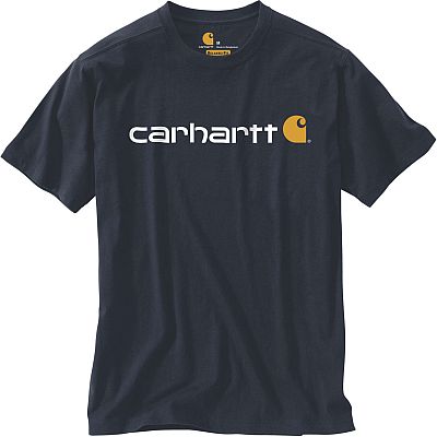 Carhartt Core Logo, T-Shirt - Dunkelblau/Weiß - XL von Carhartt