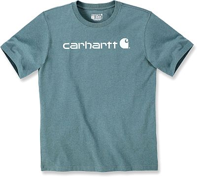 Carhartt Core Logo, T-Shirt - Hellpetrol/Weiß - S von Carhartt