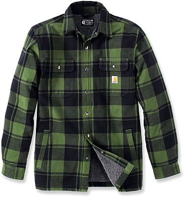 Carhartt Flannel Sherpa, Textiljacke - Schwarz/Grün - S von Carhartt