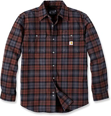 Carhartt Heavyweight Flannel Plaid, Hemd - Braun/Grau - L von Carhartt