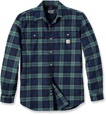 Carhartt Heavyweight Flannel Plaid, Hemd - Grün/Blau - M von Carhartt