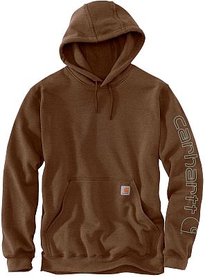 Carhartt Logo, Kapuzenpullover - Braun/Hellblau - XL von Carhartt