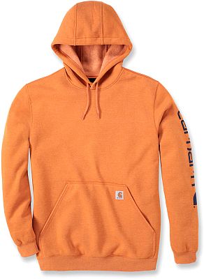 Carhartt Logo, Kapuzenpullover - Hellorange - M von Carhartt