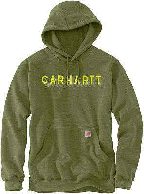 Carhartt Rain Defender Logo Graphic, Kapuzenpullover - Grün/Gelb - L von Carhartt