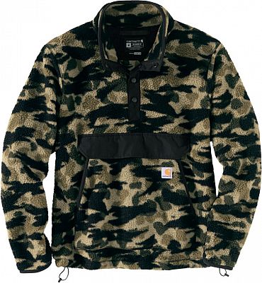 Carhartt Relaxed Fit Duck Camo, Fleece-Pullover - Dunkelgrün/Grau/Schwarz - S von Carhartt