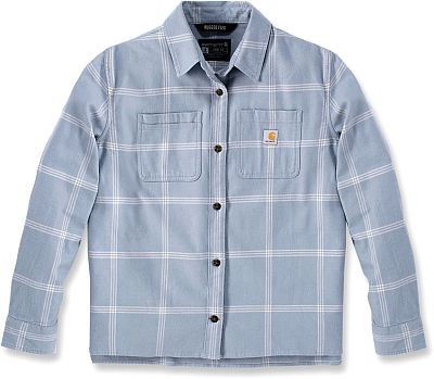 Carhartt Rugged Flex Flannel, Hemd Damen - Hellblau/Weiß - S von Carhartt