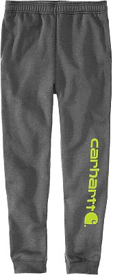 Carhartt Tapered Graphic, Jogginghose - Dunkelgrau/Neon-Gelb - M von Carhartt