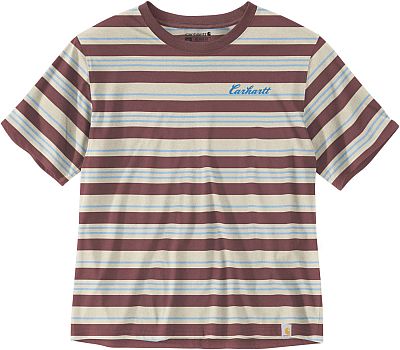 Carhartt Tencel™ Fiber Series Script Graphic, T-Shirt - Dunkelrot/Blau/Grau - XS von Carhartt