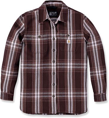 Carhartt Twill Plaid, Hemd Damen - Dunkelbraun/Weiß - S von Carhartt