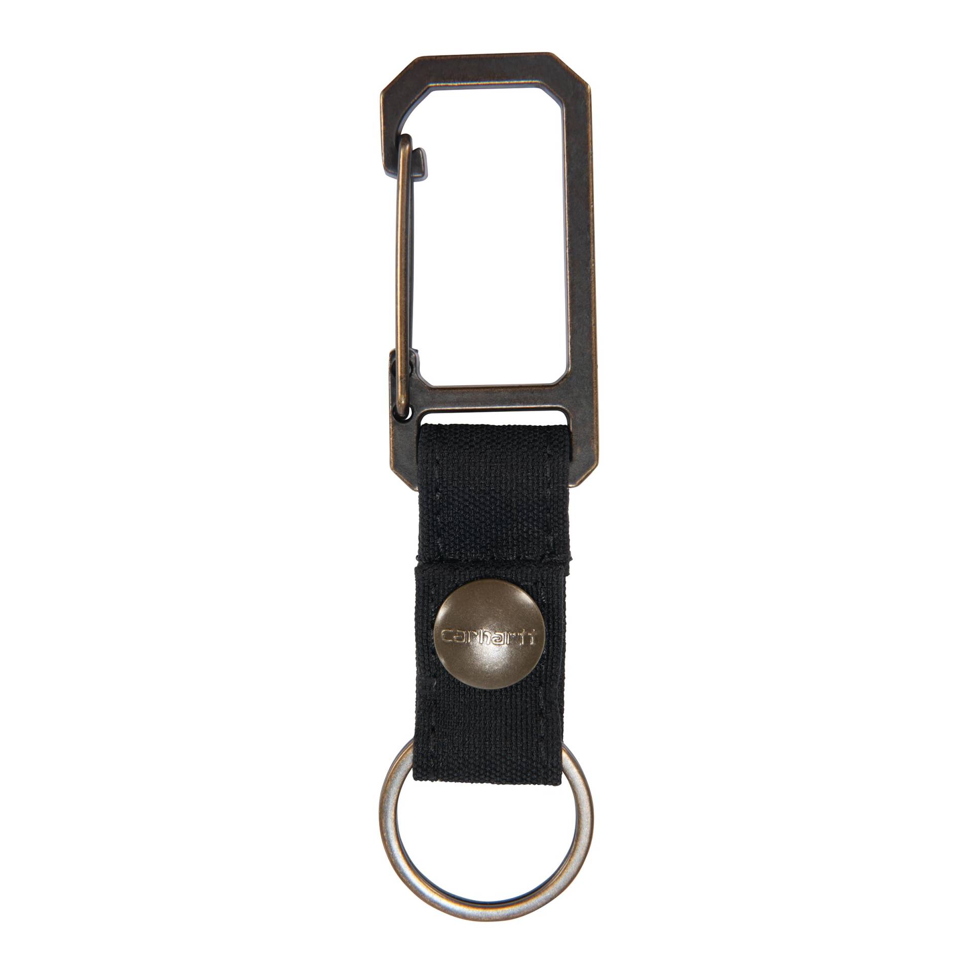 Carhartt Unisex Erwachsene Key Keeper, Schlüsselringhalter mit selbstsicherndem Metalltorclip, Nylon-Ente (schwarz), Einheitsgröße von Carhartt