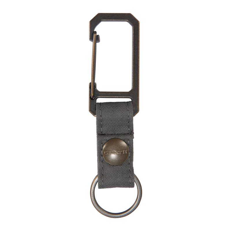 Carhartt Unisex Erwachsene Key Keeper Schlüsselanhänger Halter mit selbstsicherndem Metall Gate Clip Nylon Ente (Kies) Einheitsgröße von Carhartt