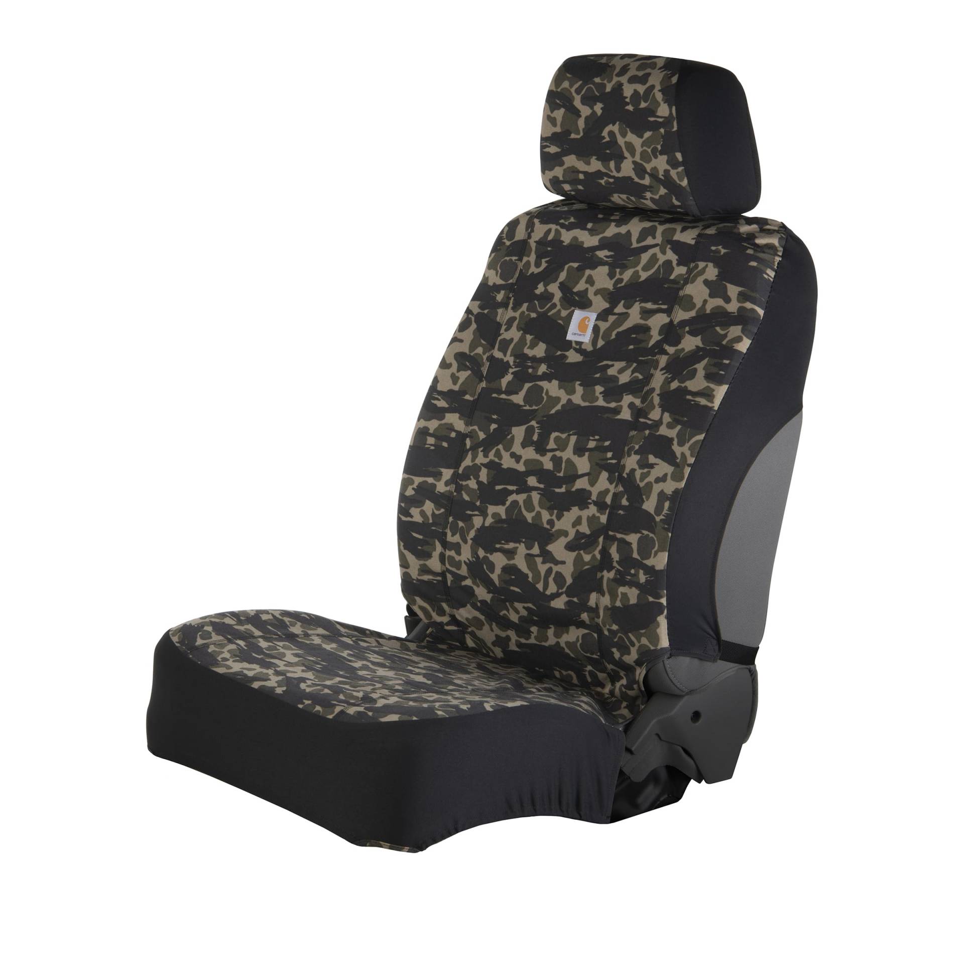 Carhartt Universal-Schalensitzbezüge aus Nylon-Enten-Canvas, langlebiger Sitzschutz mit Regenschutz, Blind Duck Camo von Carhartt