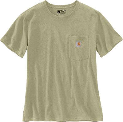 Carhartt Workwear Pocket, T-Shirt Damen - Hellgrün (Dried Clay) - XS von Carhartt