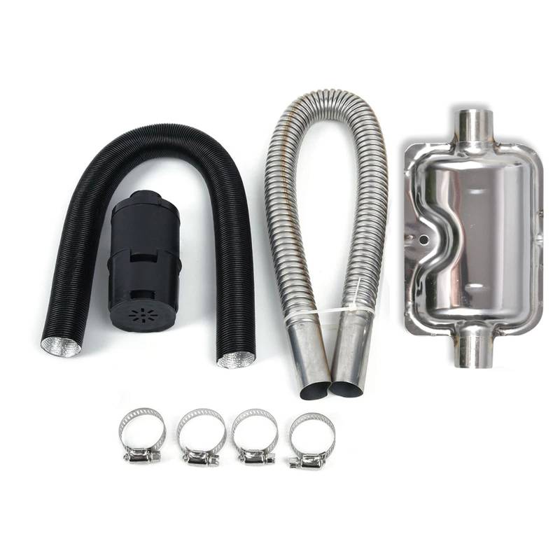 Carkio Auto Diesel Standheizung Auspuffrohr für Webasto Eberspacher 60cm Edelstahl Auspuffrohr Schalldämpfer Filter für Standluft Diesel Heizung von Carkio