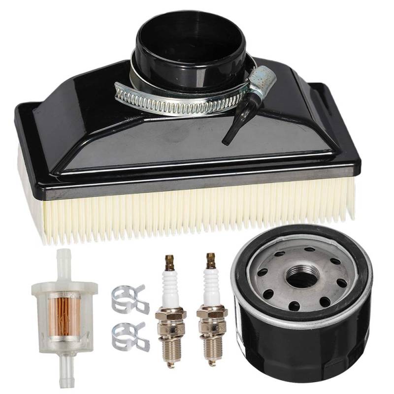 Carkio Luftfilter Ölfilter Zündkerze Kraftstofffilter Tune Up Kit kompatibel mit Kawasaki FR541V FR600V 4-Takt-Motoren 11013-0727 11013-7050 9999-0383 Rasenmäher von Carkio