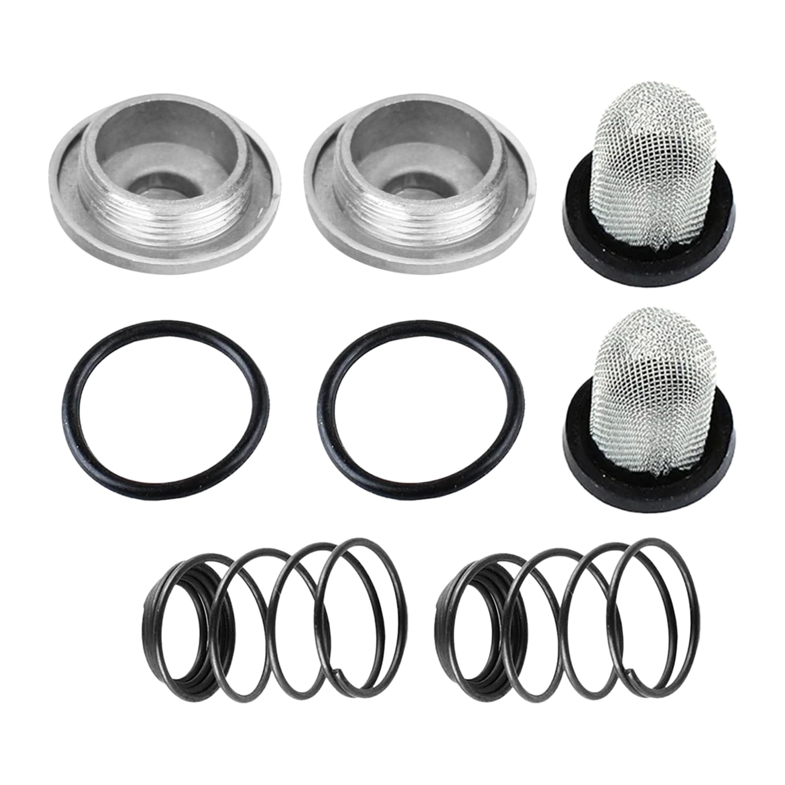 Crakio 2 Pack GY6 50cc - 150cc Oil Screen Cleaner Cap Drain Plug, Oil Drain Plug Cover with O-ring Kits for Moped Scooter Baotian Benzhou Taotao QMB139 157QMJ Engine von Carkio