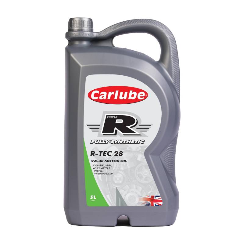 Carlube Triple R 5W-40 Vollsynthetisches Automotorenöl R-TEC 28, 5 L von Carlube