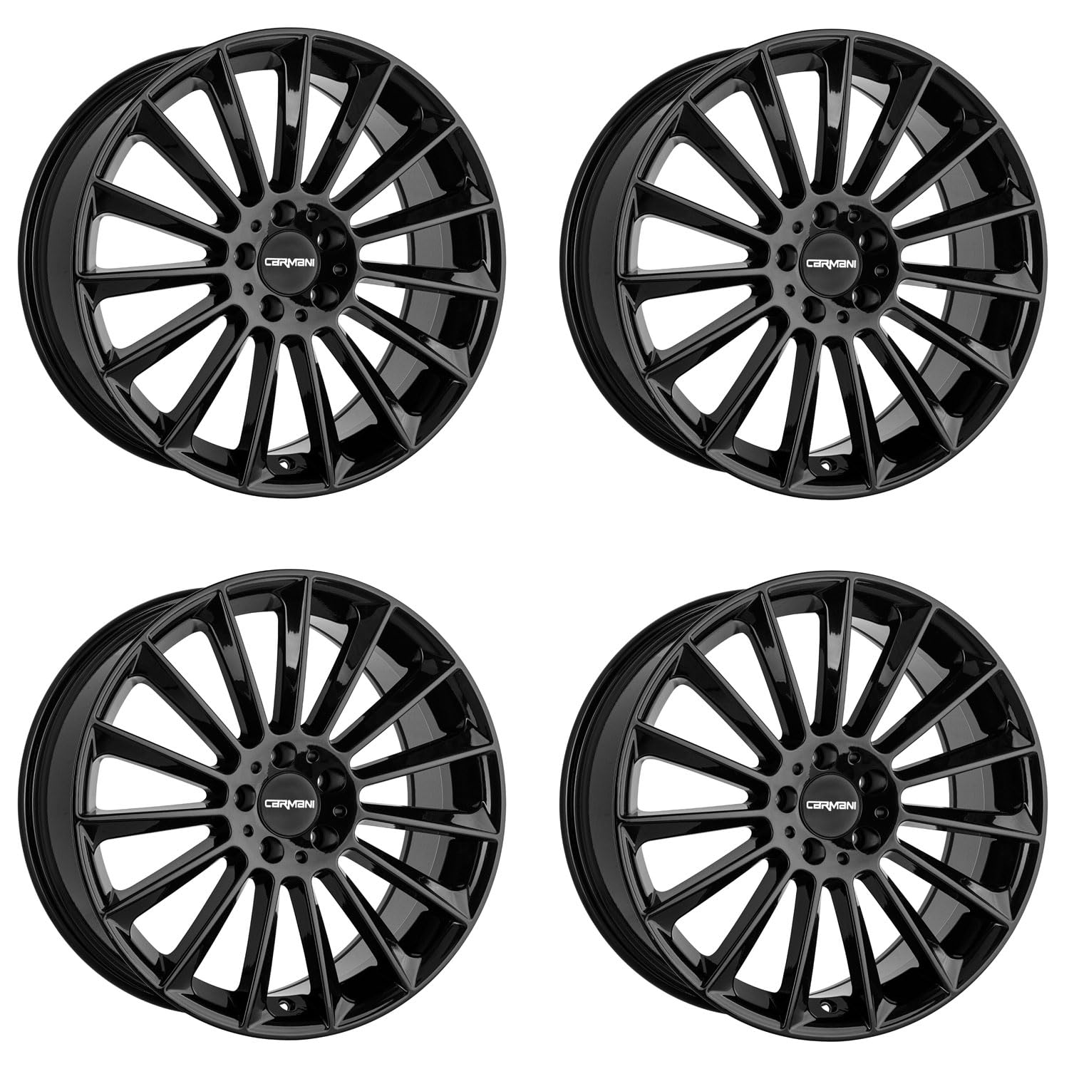 4x Carmani Felgen 17 Fritz 10.5x21 ET40 5x112 black kompatibel mit Audi A8 von Carmani