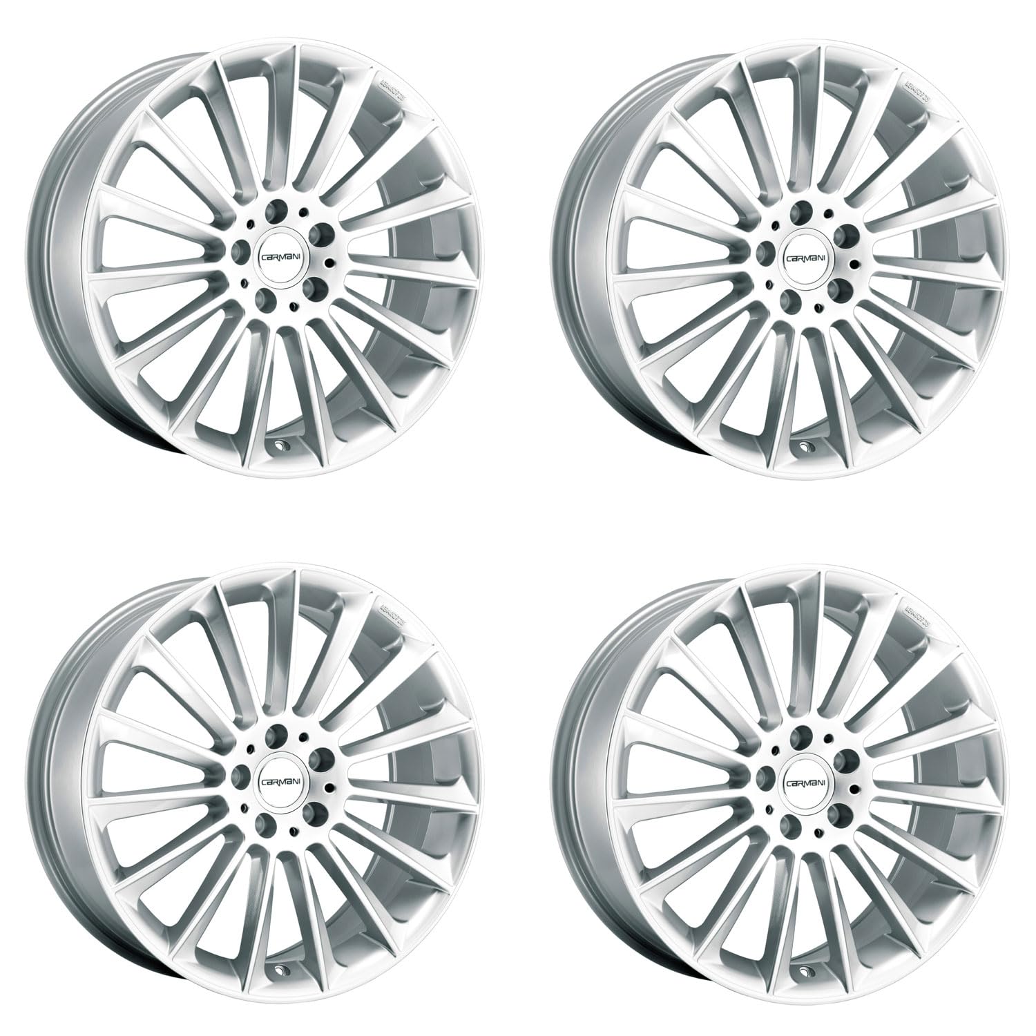 4x Carmani Felgen 17 Fritz 10.5x21 ET40 5x112 white silver kompatibel mit Audi A8 von Carmani