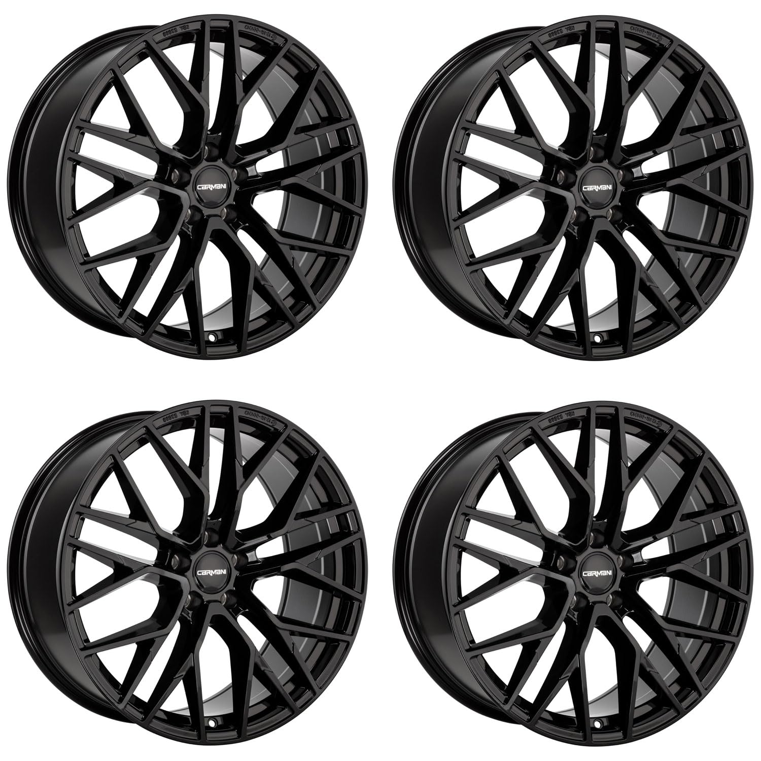 4x Carmani Felgen 20 Ludwig 9.0x21 ET30 5x112 black kompatibel mit Infiniti QX30 von Carmani