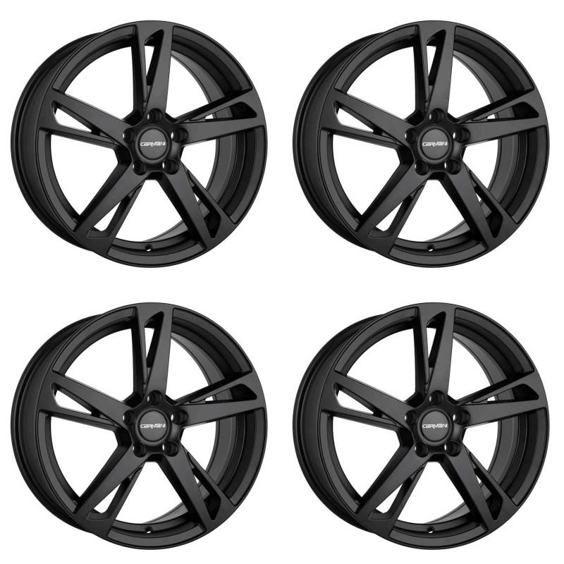 4x Carmani Felgen Alufelgen 16 Anton 6,5x16 ET38 5x114,3 black matt kompatibel mit Ford Escape Maverick von Carmani