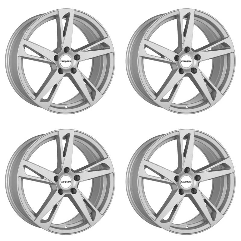 4x Carmani Felgen Alufelgen 16 Anton 6,5x16 ET49 5x112 kristall silber kompatibel mit VW Beetle Caddy Golf Plus Golf V Variant Jetta Golf V Golf VI Gol von Carmani