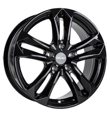 CARMANI 05 Arrow black 7x16 ET35 5.00x112 Hub Bore 66.60 mm - Alu felgen,1 Stück von Carmani